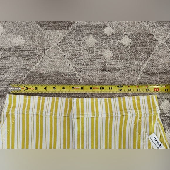 Loft Women’s Short Skirt, NWT, Size 6, Yellow/White Stripes - Picture 5 of 6